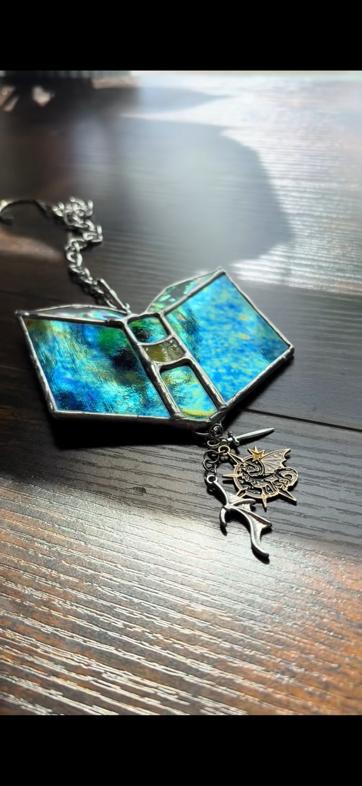 Book Suncatcher w/ Charms