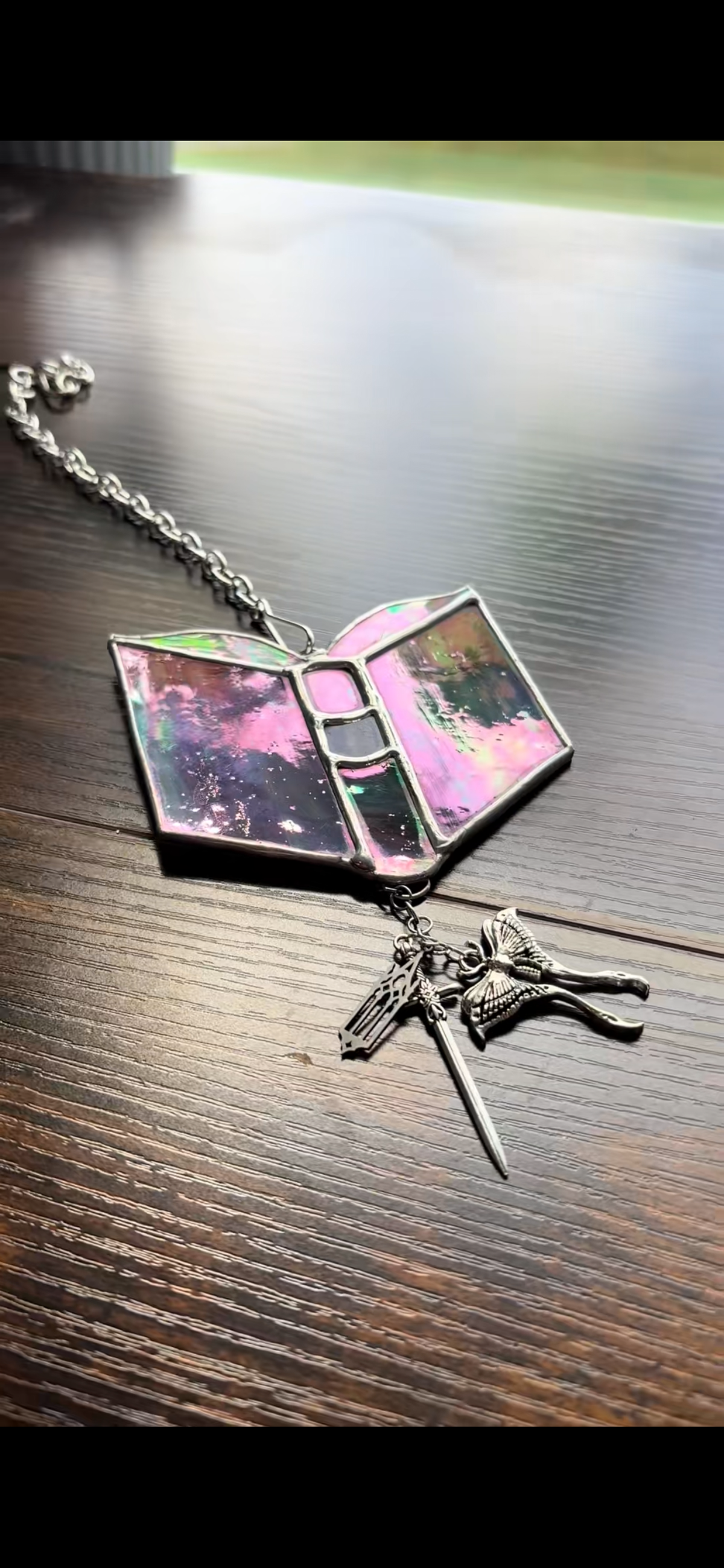 Book Suncatcher w/ Charms