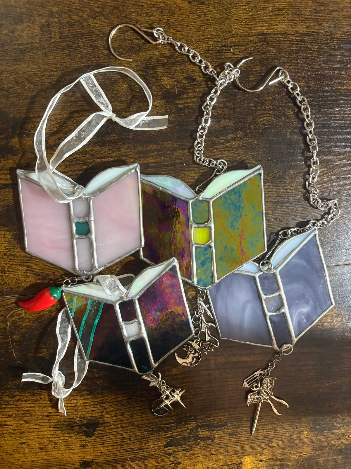 Book Suncatcher w/ Charms
